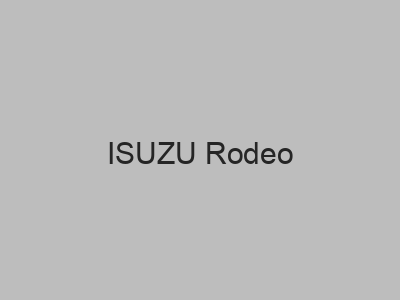 Enganches económicos para ISUZU Rodeo